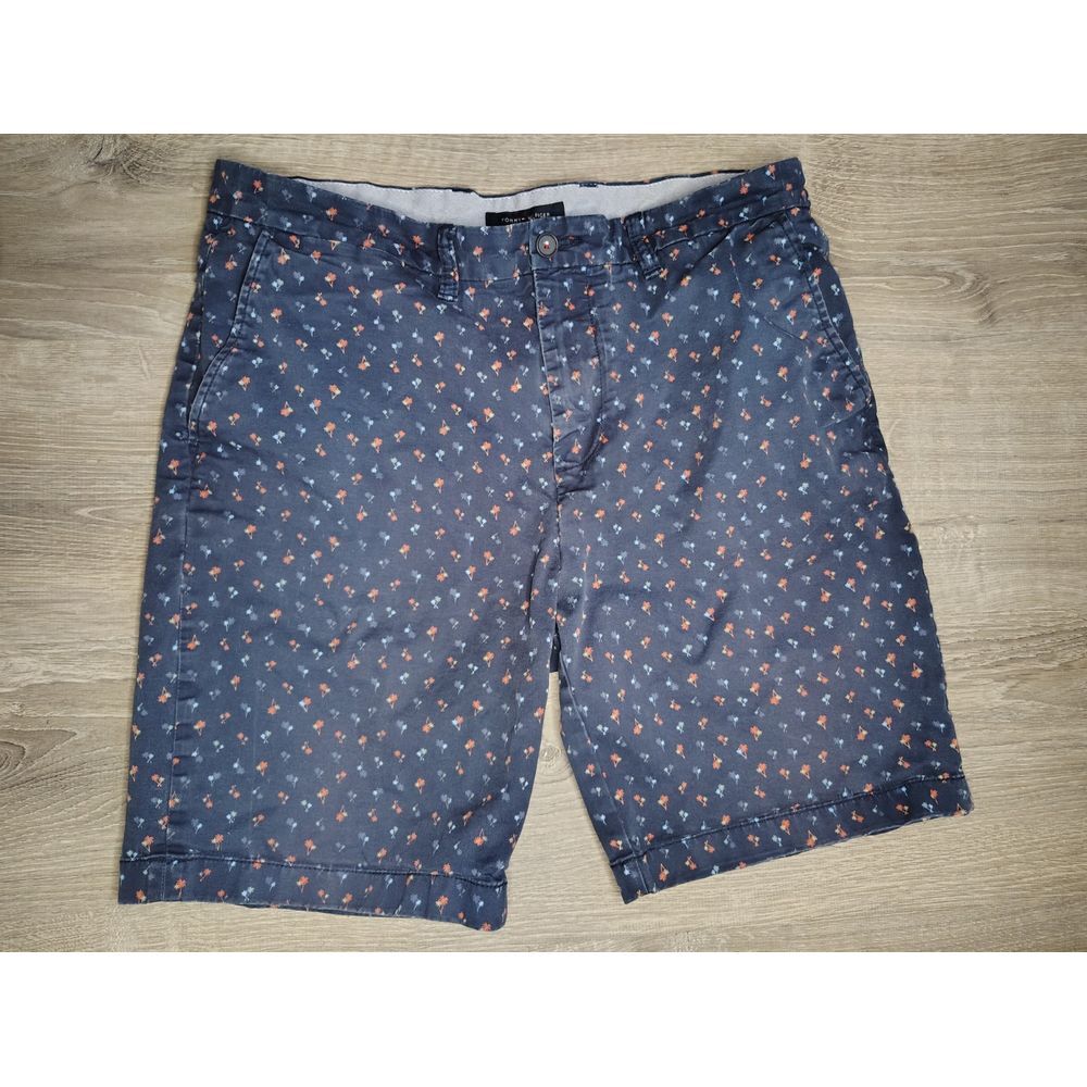 Tommy Hilfiger‎ Men's TH-FLEX Palms Casual Chino Short SIZE 35 Navy palm shorts